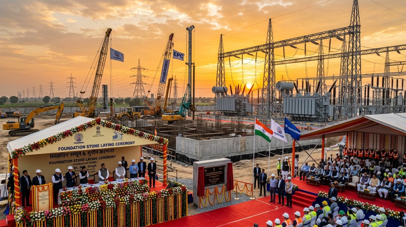 Bhoomi Pujan for Powergrid’s Data Center Foundation at Manesar